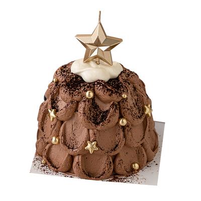 新年五角星蜡烛许愿树蛋糕装饰