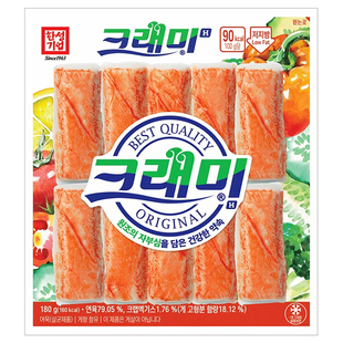 可莱美蟹柳低脂蟹肉蟹棒即食蟹味真火锅食材寿司专用韩国小零食
