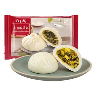 和善园爽口酸菜包480g袋装早饭面食速冻半成品早点包子早餐包子