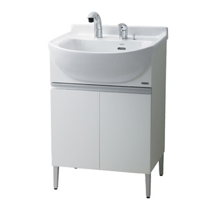 TOTO浴室柜组合LDSW601W/K日式一体大容量陶瓷智洁釉面大肚盆60cm