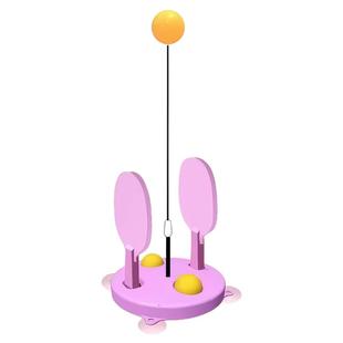 乒乓球训练器不倒翁固定学生家用手神器双人练习器自练器回弹锻炼