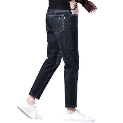 罗蒙男士加绒牛仔裤2023新款