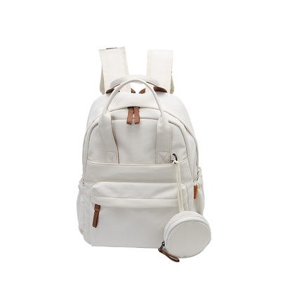 双肩包女2025新款简约百搭日常休闲通勤背包大容量户外旅行包书包