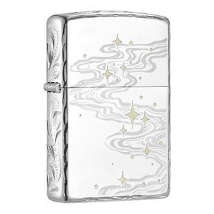 zippo打火机 璀璨星河防风煤油打火机咬边雕刻创意七夕送男生礼物