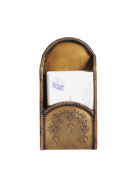 美式风进口黄铜热卖大容量名片盒