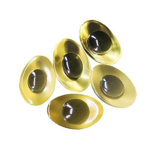 天然黄水晶元宝摆件纯净体黄元宝聚宝盆真品小元宝3d雕刻件办公室