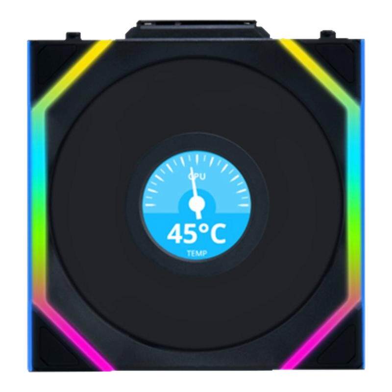 联力一代积木风扇SL逸风无线版Wireless LCD带屏幕电脑机箱散热器