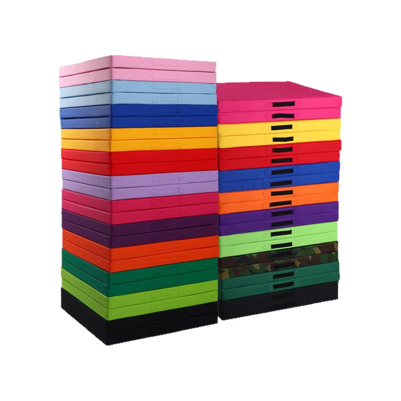 折叠海绵垫仰卧起坐垫瑜伽健身体操垫学生儿童家用舞蹈训练空翻垫