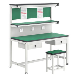 工厂车间防静电工作台带灯注塑机流水线检验桌子手机维修台工作台