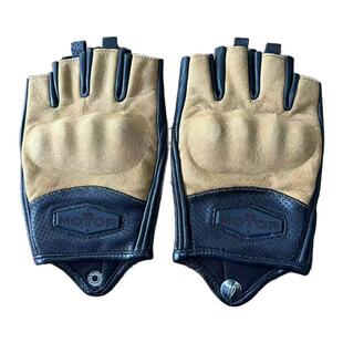 MR MOTOR夏季摩托车半指复古机车骑行真皮手套防摔透气男女款手套