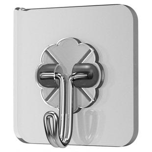 挂钩强力粘胶不锈钢厨房浴室卫生间墙上无痕挂画门后免打孔粘钩子