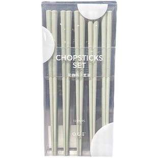 高颜值家用防滑筷子防霉耐高温易清洗餐具洗碗机可用环保5双装