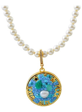 2025新款年天然巴洛克项链微镶高级感双鱼座气质百搭珍珠项链