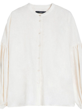 【甄选惠享】Weekend MaxMara 女装亚麻帆布衬衫5111125206