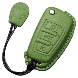 适用奥迪Q3钥匙套Q2L全包老款折叠A6L/Q5高档山羊皮A3/S3车包壳扣
