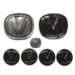 长安univ车标贴改装内饰贴方向盘装饰前标黑逸达锐程plus三代逸动