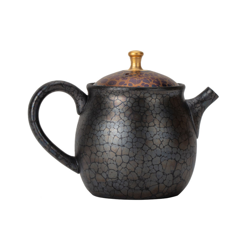 万仟堂大师合作款昭龙天目茶壶