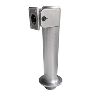 火炬手人脸识别门禁机支架刷脸门禁立柱 闸机道闸通用铝合金支架