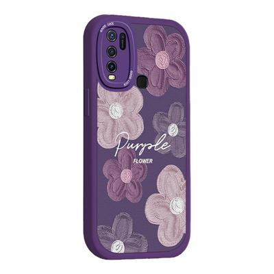 vivoy50tpu时尚油画风手机壳防摔