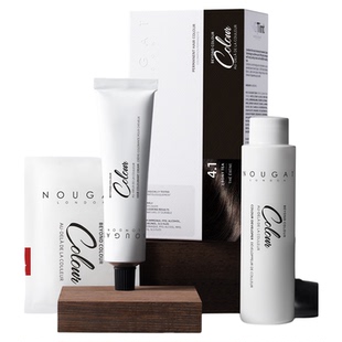 进口男士专用植物染发膏天然黑茶遮白纯无刺激无氨自己在家染发剂