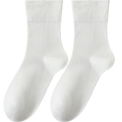 男士中筒袜松口袜纯棉无骨不勒