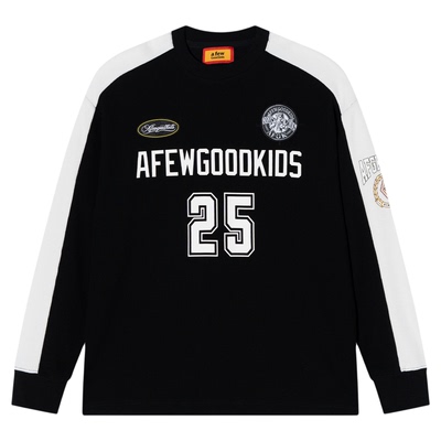 AFGK25FW华夫格徽章拼接长袖