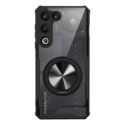 红魔11Air手机壳新款散热创意旋转车载磁吸支架redmagic简约个性高端透明全包超薄透气囊防摔奢华保护套适用