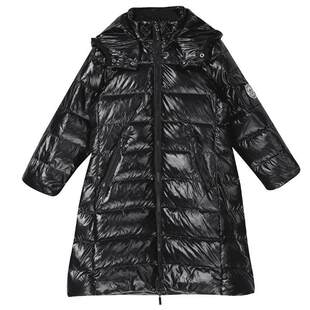 IVY HOUSE常春藤儿童装女大童冬季新款 长版连帽羽绒服外套亲子装