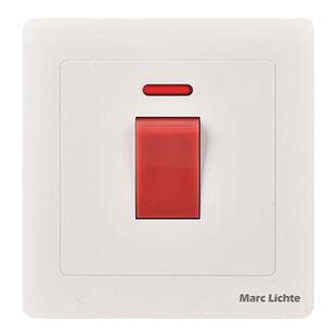 86型220V电源单相曲架开关面板25A大功率45A冷气机空调热水器开关