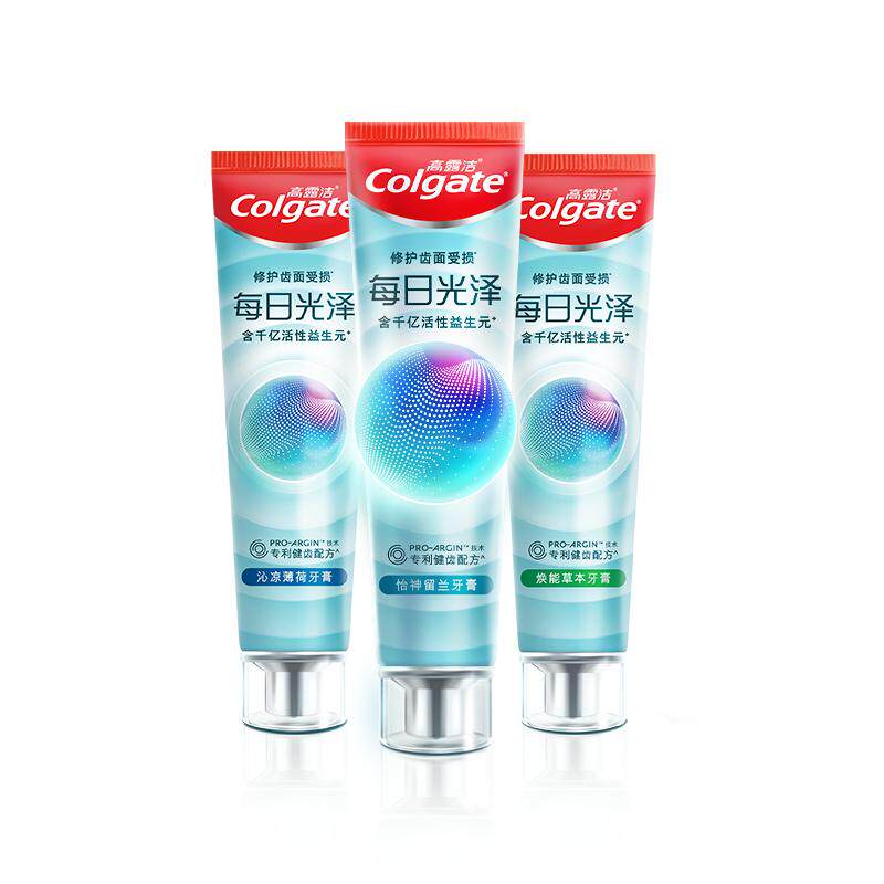 高露洁清新口气牙膏亮白含氟