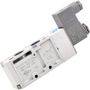 气动电磁阀MVSC-300-4E1二位五通电磁换向阀气缸控制阀3分接口24V