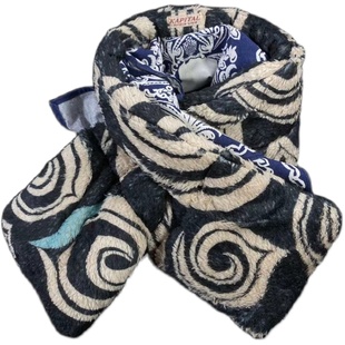 KAPITAL 平田和宏新款日系羊羔绒加厚围脖复古潮百搭情侣款棉围巾