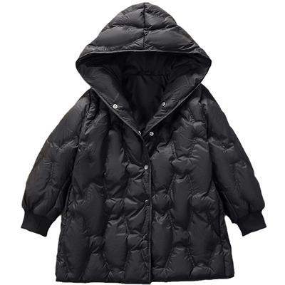 雅鹿中长款洋气男童女童羽绒服