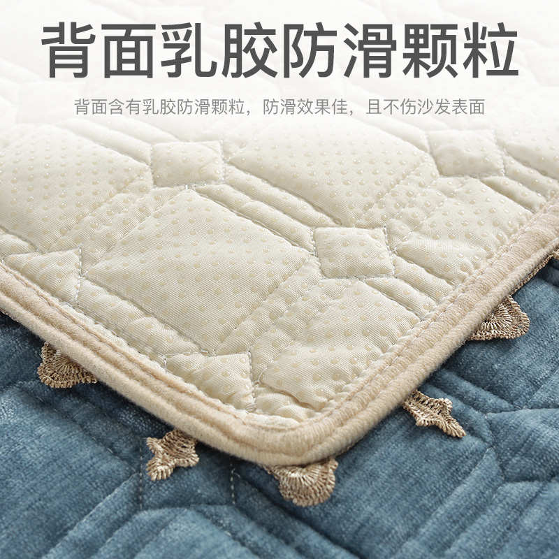 沙发垫欧式四季通用布艺简约现代坐垫子全包万能沙发套罩靠背巾