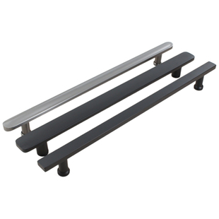 不锈钢304浴室玻璃门把手扁方淋浴房单面孔距440mm隔断移门拉手