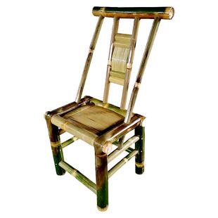 竹制家具单人楠竹椅子靠背椅老式凳子成人庭院商用轻奢餐椅餐厅椅