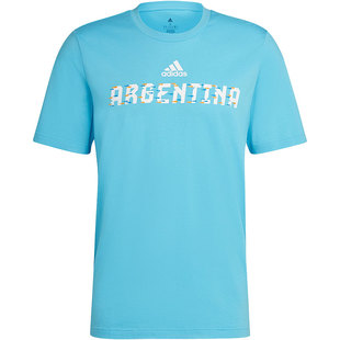 Adidas/阿迪达斯正品ARGENTINA足球短袖男休闲运动短袖T恤 HD6380