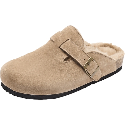 达芙妮加绒勃肯鞋半拖女2025新款