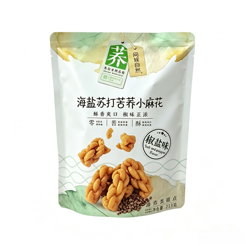 问候自然苦荞小麻花儿时怀旧零食