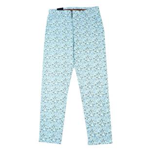 高尔夫裤子男士弹力运动长裤3D数码印花纹宽松直筒裤透气抗皱球裤