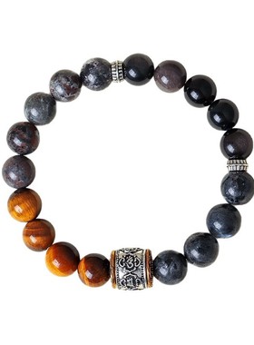 【杭州灵隐官方】虎眼银曜石手串