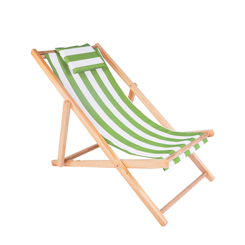 沙滩椅折叠椅实木躺椅帆布椅午休椅靠椅简约户外便携陪护椅懒人椅