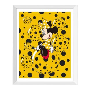 SUNDAY HOME 迪士尼正版家居装饰画原创Minnie Lost in Dots 版画