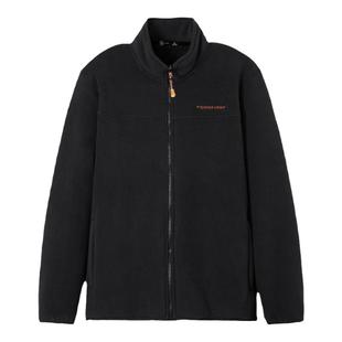 拓路者户外开衫立领抓绒衣男春秋双面加绒加厚摇粒绒夹克外套