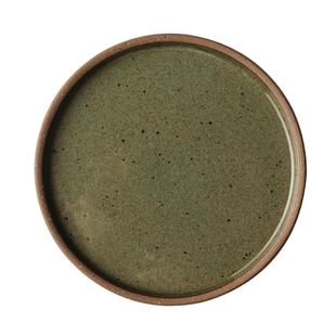 九土复古西餐平盘陶瓷菜盘托盘粗陶早餐盘盘子好看餐具糕点盘茶盘