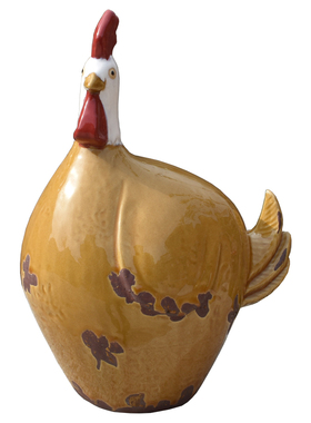 公鸡电视柜陶瓷动物风水桌面装饰