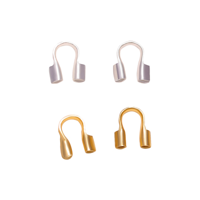 镀真金银马蹄扣配件手链夹扣材料