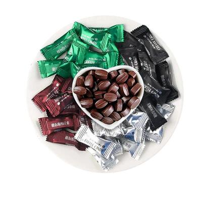 咖啡糖干嚼软糖果豆非无糖非0脂旗舰店coffeecandy办公室零食小吃