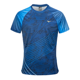 美津浓羽毛球服男女2025新款短袖速干衣运动服短裤排球服乒乓球服