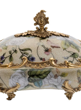 首饰盒欧式摆件高档配铜样板少女